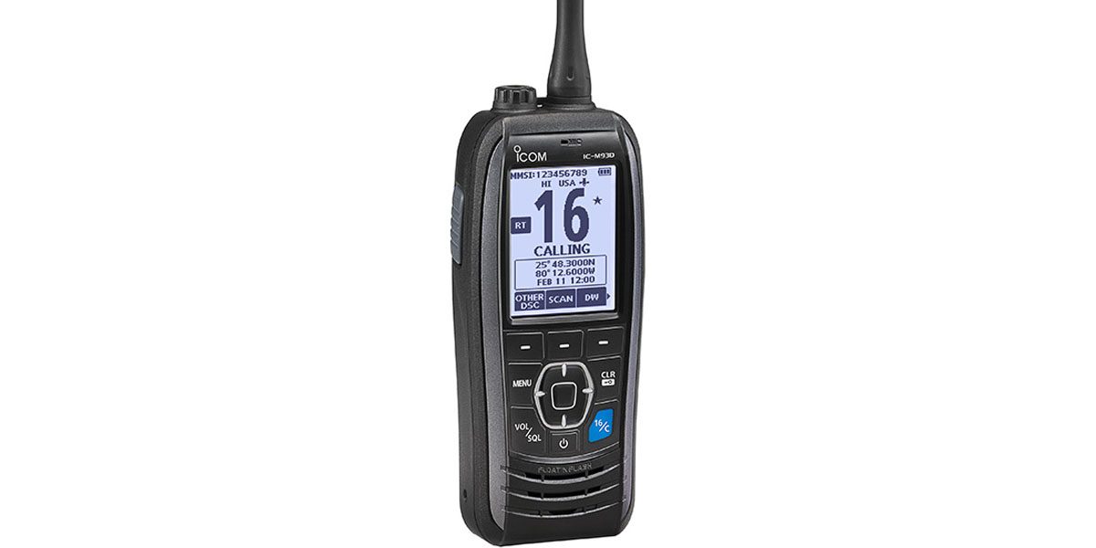 Icom M93D Handheld GPS VHF Radio